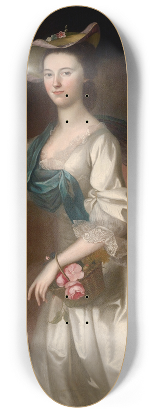 Joseph Blackburn - Portrait of Abigail Erving Scott 8.25 inch art skate deck Joseph Blackburn - Portrait of Abigail Erving Scott 8.25 inch art skate deck