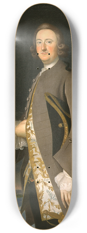 Joseph Blackburn - Portrait of Captain John Pigott 8.25 inch art skate deck