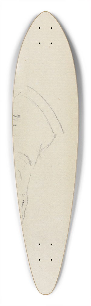 James Sowerby - A Dogs Head 39.3 inch art pintail longboard deck