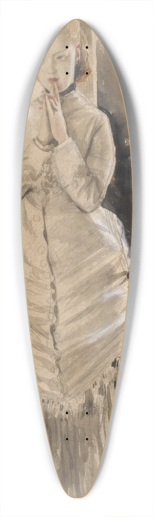 James Tissot - Study forThe Proposal 39.3 inch art pintail longboard deck