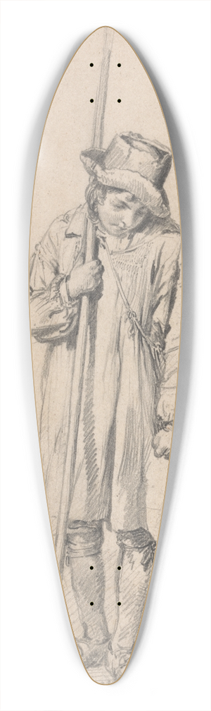 James Ward - A Shepherd Boy 39.3 inch art pintail longboard deck