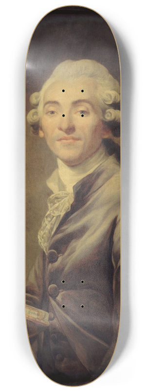 Joseph Ducreux - Portrait de Bernard-Germain de Lacpde (1756-1825), naturaliste et homme politique 8.25 inch art skate deck
