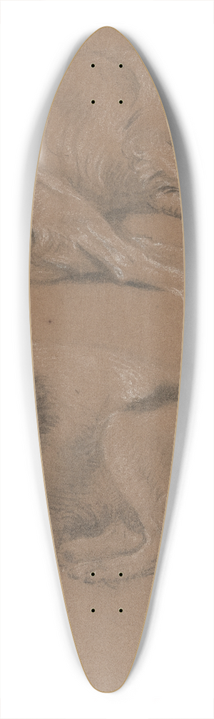 James Ward - Studies of Dogs lying down 39.3 inch art pintail longboard deck