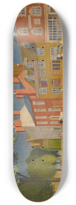 Joseph Edward Southall - The Green At Banbury 8.25 inch art skate deck