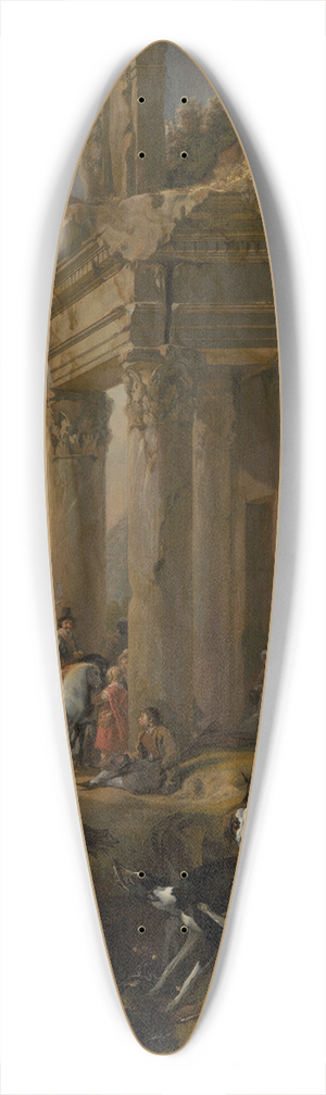 Jan Baptist Weenix - After the Hunt 39.3 inch art pintail longboard deck