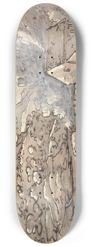 Joseph Farington - A Mill by a Waterfall 8.25 inch art skate deck Joseph Farington - A Mill by a Waterfall 8.25 inch art skate deck