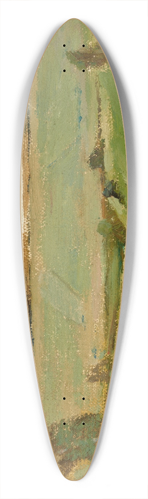 Jan Cigliski - Northern Studies (By a River) 39.3 inch art pintail longboard deck