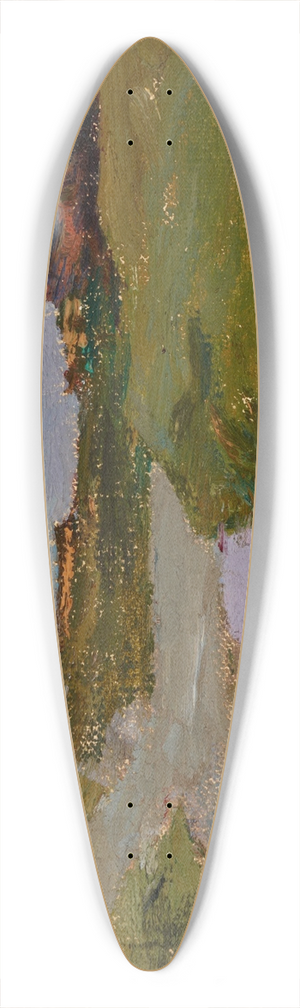 Jan Cigliski - The White Night (The Ushakovka River) 39.3 inch art pintail longboard deck