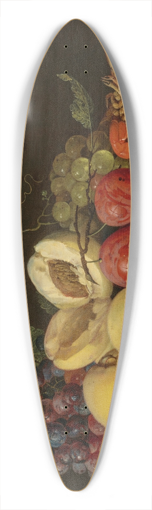 Jan Davidsz de Heem - Fruit on a silver platter with lobsters on a partially draped table 39.3 inch art pintail longboard deck