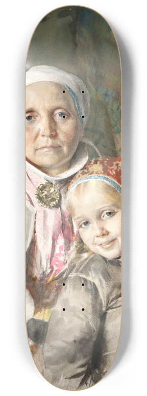 Anders Zorn - Mona and Karin 8.25 inch art skate deck