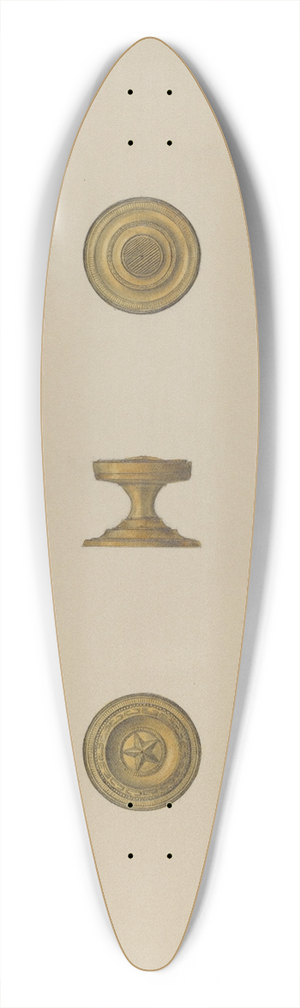 Janet Riza - Drawer Pull 39.3 inch art pintail longboard deck