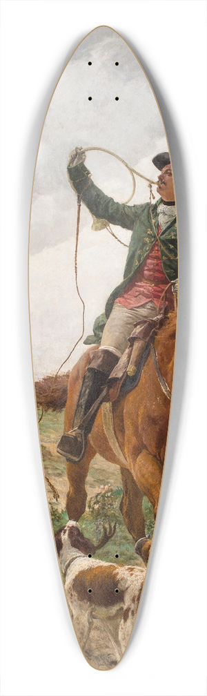Jan Hamkens - A stag hunt 39.3 inch art pintail longboard deck