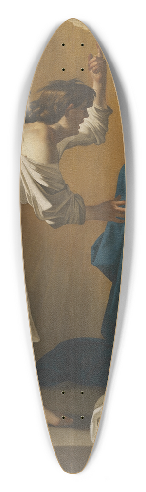 Jan Janssens - The annunciation 39.3 inch art pintail longboard deck