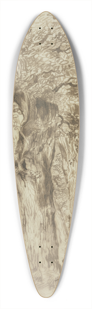 Jan Lievens - Eine Gruppe von Eichenstmmen 39.3 inch art pintail longboard deck
