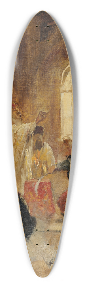 Jan Matejko - Krnungsszene 39.3 inch art pintail longboard deck