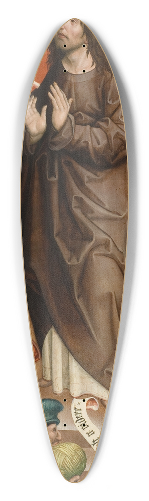 Jan Polack - Four Panels 39.3 inch art pintail longboard deck