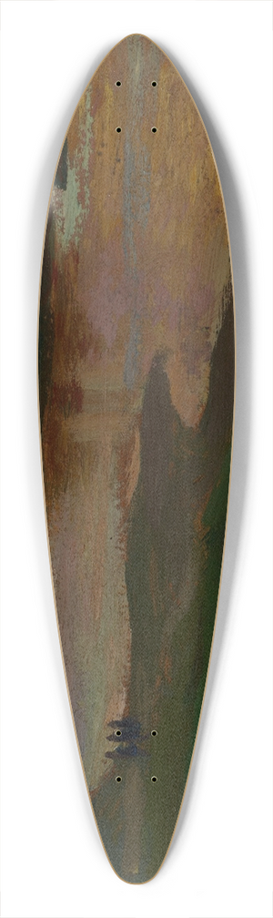 Jan Stanislawski - Bielany at Dusk 39.3 inch art pintail longboard deck