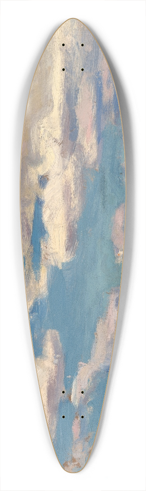 Jan Stanislawski - Cloud over the Dnieper River 39.3 inch art pintail longboard deck