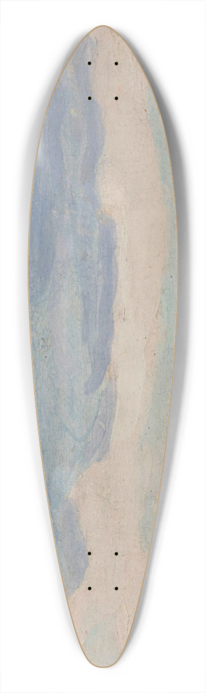 Jan Stanislawski - Landscape with a windmill 39.3 inch art pintail longboard deck
