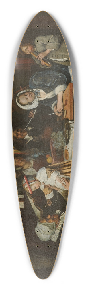 Jan Steen - As the Old Sing,so Pipe the Young 39.3 inch art pintail longboard deck