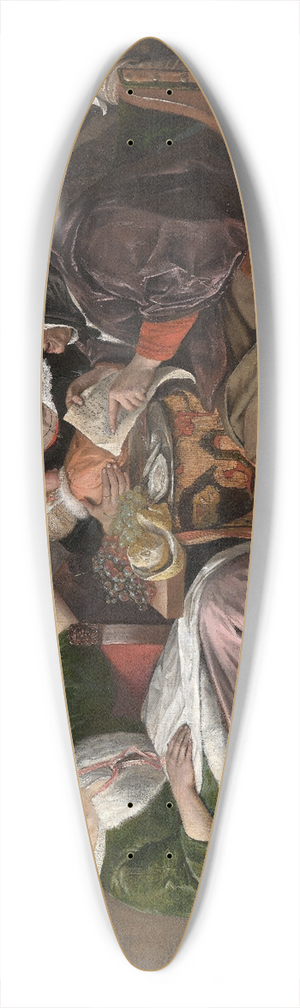 Jan Steen - As the Old Sing,So Pipe the Young 39.3 inch art pintail longboard deck