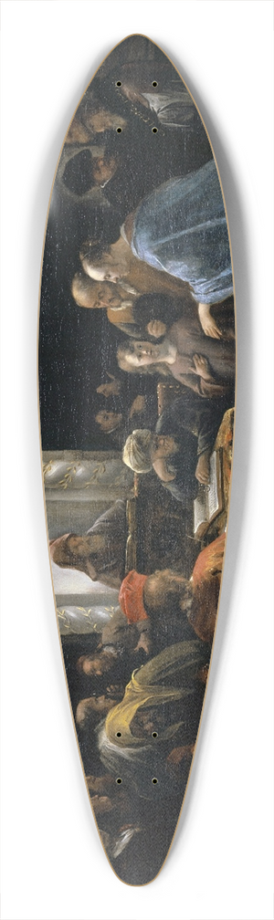Jan Steen - Christ among the Doctors 39.3 inch art pintail longboard deck