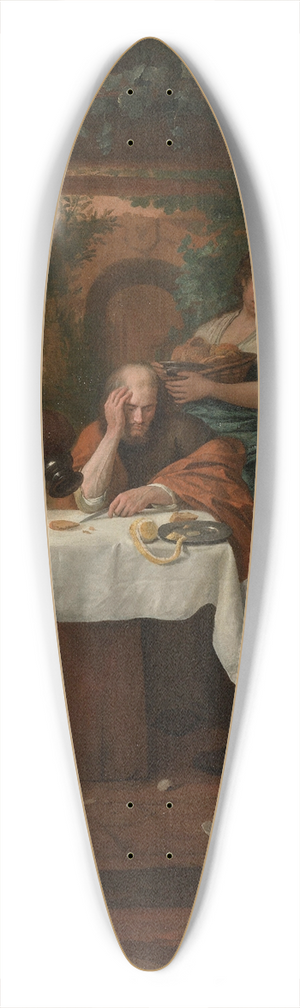 Jan Steen - Supper at Emmaus 39.3 inch art pintail longboard deck