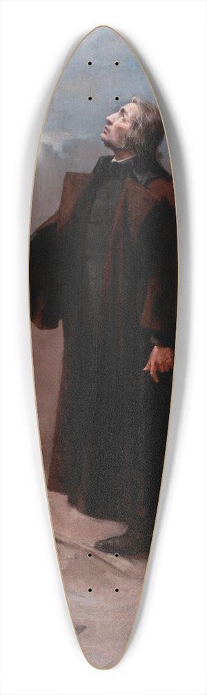 Jan Styka - Mickiewicz as a Pilgrim 39.3 inch art pintail longboard deck
