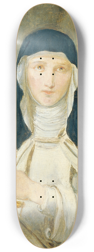 Joseph Hasslwander - Die heilige Katharina mit Monstranz 8.25 inch art skate deck