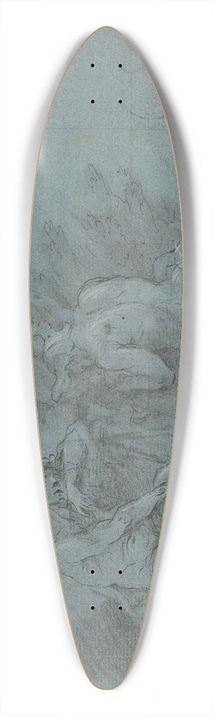 Januarius Zick - Mercury and Argus 39.3 inch art pintail longboard deck