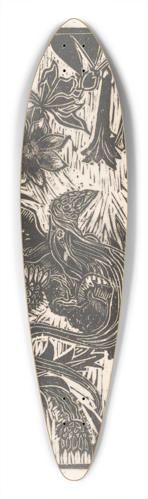Janus de Winter - Hagedis 39.3 inch art pintail longboard deck