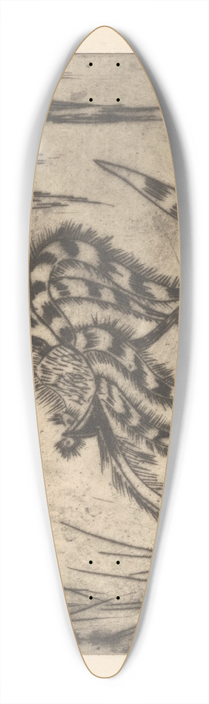 Janus de Winter - Orchidee 39.3 inch art pintail longboard deck