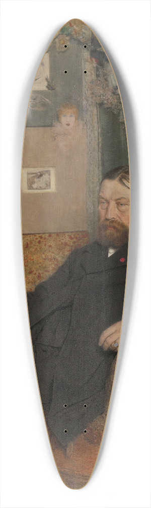 Jan van Beers - The Composer Peter Benoit 39.3 inch art pintail longboard deck