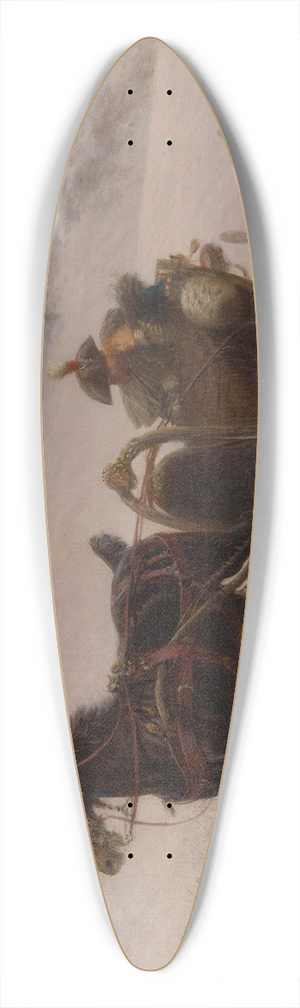 Jan Van Chelminski - A Sleigh Ride 39.3 inch art pintail longboard deck