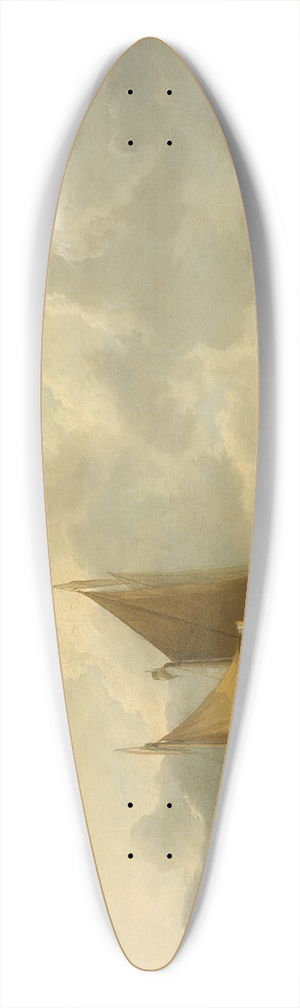 Jan van de Cappelle - Ships in a Calm 39.3 inch art pintail longboard deck