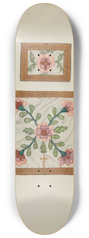 Josephine C. Romano - Burse and Chalice Veil 8.25 inch art skate deck