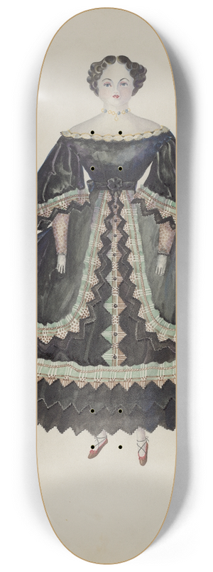 Josephine C. Romano - Doll  Minerva Pratt 8.25 inch art skate deck
