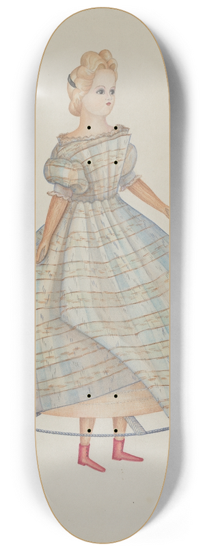 Josephine C. Romano - Doll  Nellie Bates 8.25 inch art skate deck