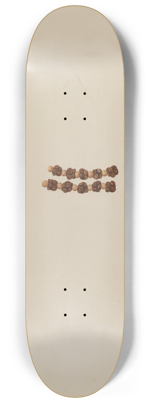 Josephine C. Romano - Rosary Beads 8.25 inch art skate deck