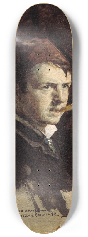 Anders Zorn - Self-portrait 8.25 inch art skate deck