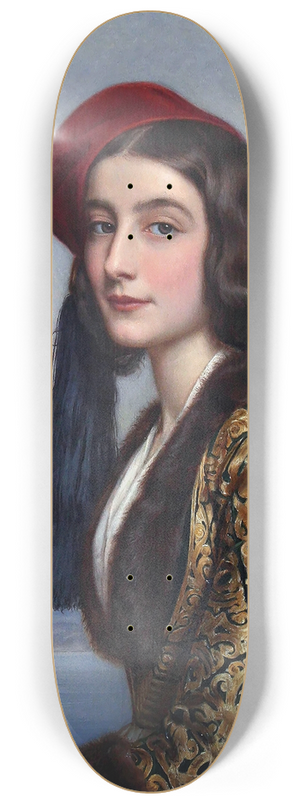 Joseph Karl Stieler - Katerina Rosa Botsaris 8.25 inch art skate deck