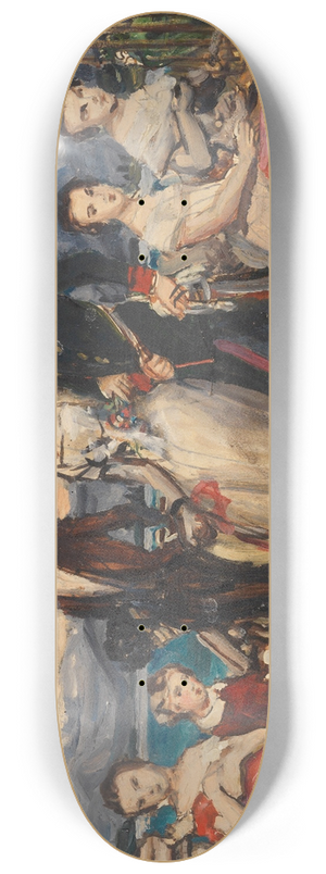 Joseph Karl Stieler - Studie zu dem Gemlde Die Geschwister der Kaiserin Elisabeth von sterreich 8.25 inch art skate deck