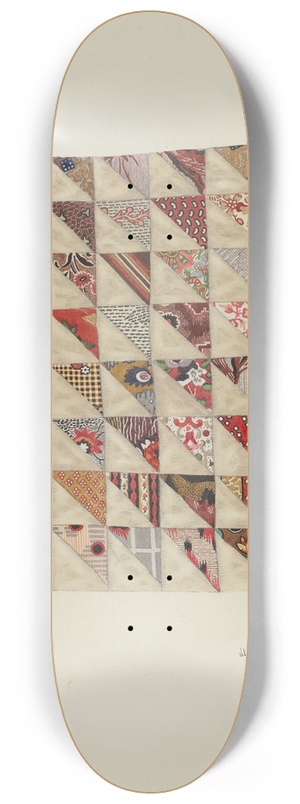 Joseph L. Boyd - Piece of Calico Patchwork 8.25 inch art skate deck