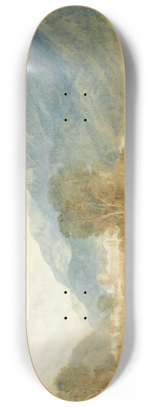 Joseph Mallord William Turner - A View From The Castle Of St. Michael, Bonneville, Savoy, From The Banks Of The Arve River 8.25 inch art skate deck Joseph Mallord William Turner - A View From The Castle Of St. Michael, Bonneville, Savoy, From The Banks Of The Arve River 8.25 inch art skate deck