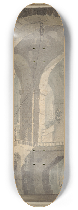 Joseph Mallord William Turner - Dark Prison (Carcere Oscura) 8.25 inch art skate deck