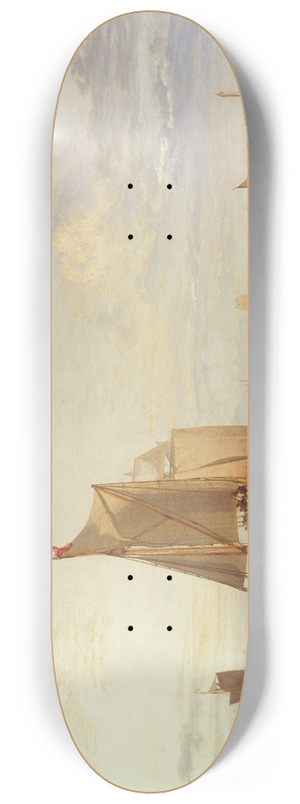 Joseph Mallord William Turner - Dort or Dordrecht- The Dort Packet-Boat from Rotterdam Becalmed 8.25 inch art skate deck Joseph Mallord William Turner - Dort or Dordrecht- The Dort Packet-Boat from Rotterdam Becalmed 8.25 inch art skate deck