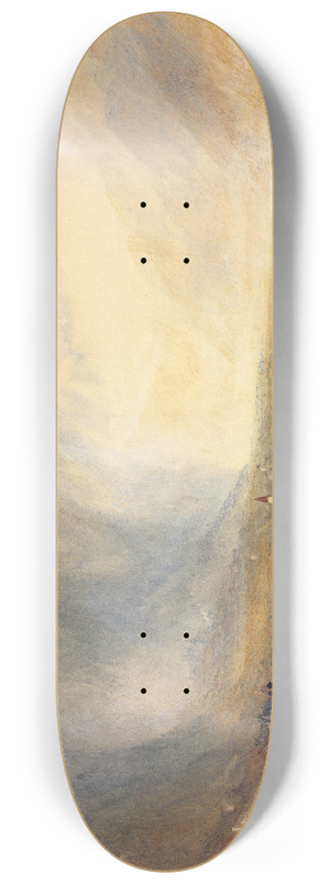 Joseph Mallord William Turner - Flelen, from the Lake of Lucerne 8.25 inch art skate deck