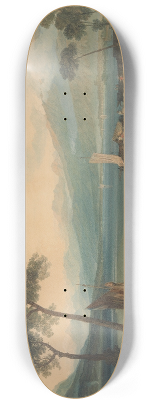Joseph Mallord William Turner - Lake Geneva and Mount Blanc 8.25 inch art skate deck