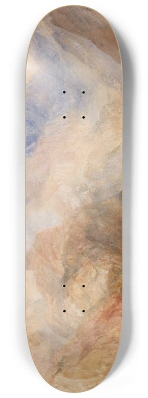 Joseph Mallord William Turner - Montjovet from below St Vincent, looking down the Val dAosta towards Berriaz 8.25 inch art skate deck Joseph Mallord William Turner - Montjovet from below St Vincent, looking down the Val dAosta towards Berriaz 8.25 inch art skate deck