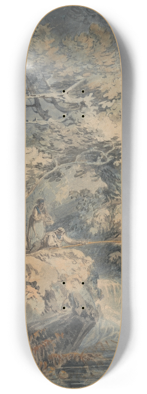 Joseph Mallord William Turner - The Angler 8.25 inch art skate deck Joseph Mallord William Turner - The Angler 8.25 inch art skate deck